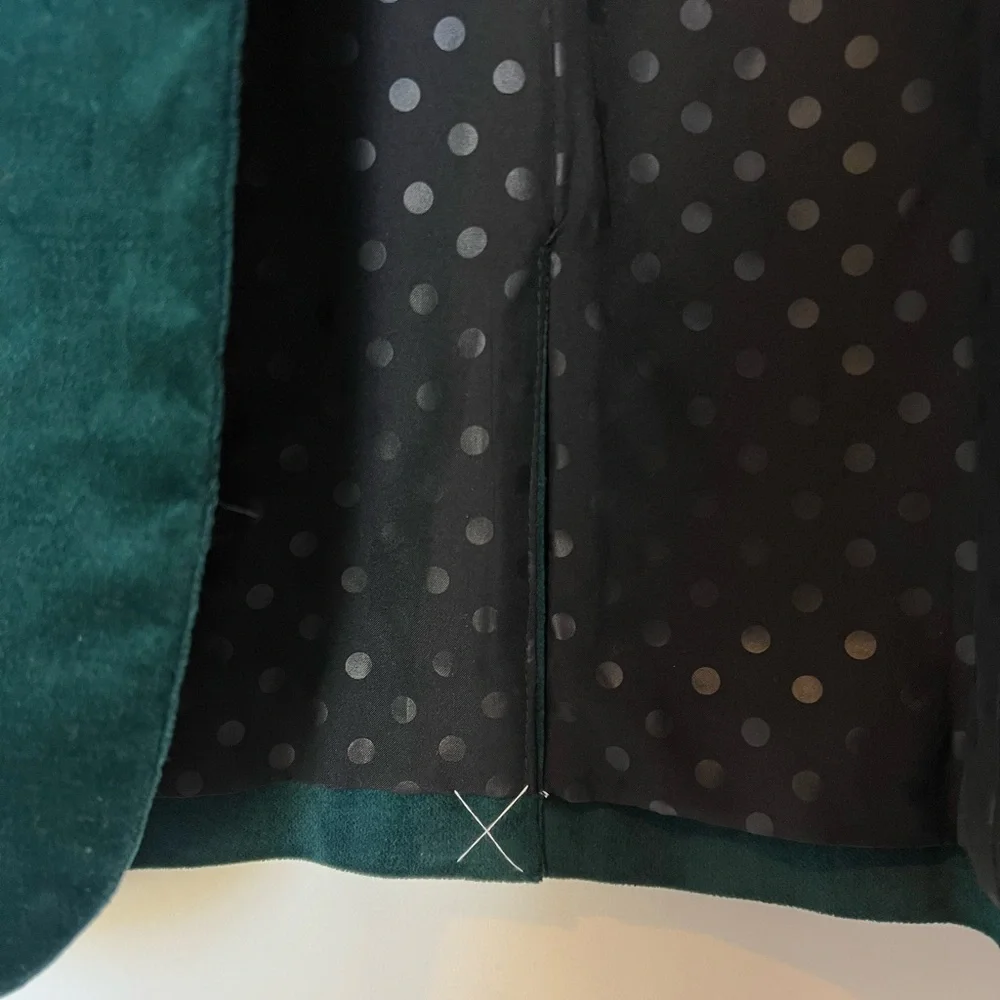 NWOT‎ J. Crew Velveteen one-button blazer Size 6 Old Forest - Picture 6 of 16
